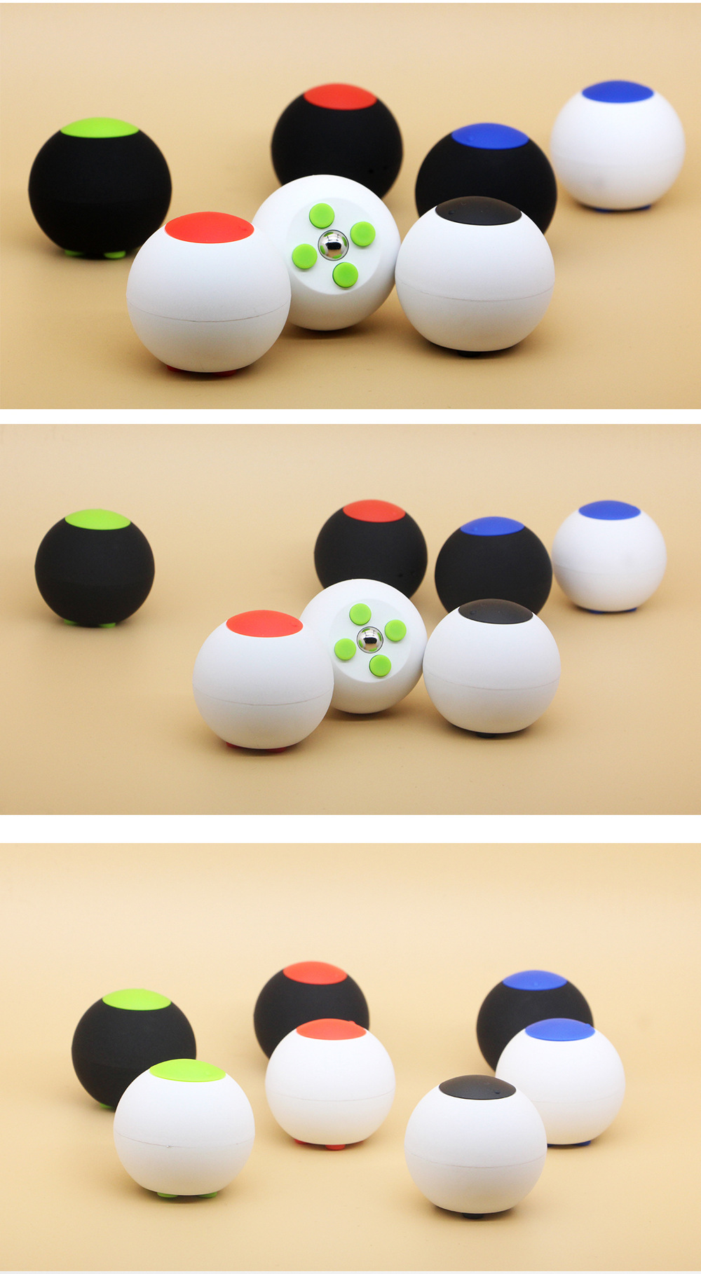 跨境 减压玩具fidget cube 解压抗压焦虑骰子儿童益智圆形玩具球