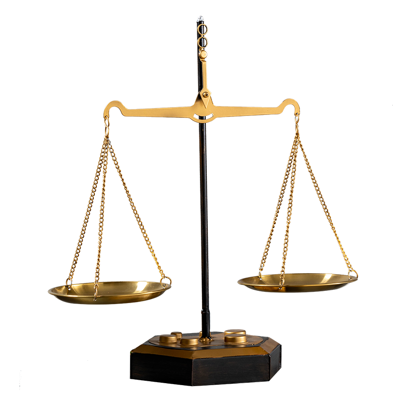 金属天平称摆件律师办公室现代北欧轻奢软装饰品玄关创意法律礼物