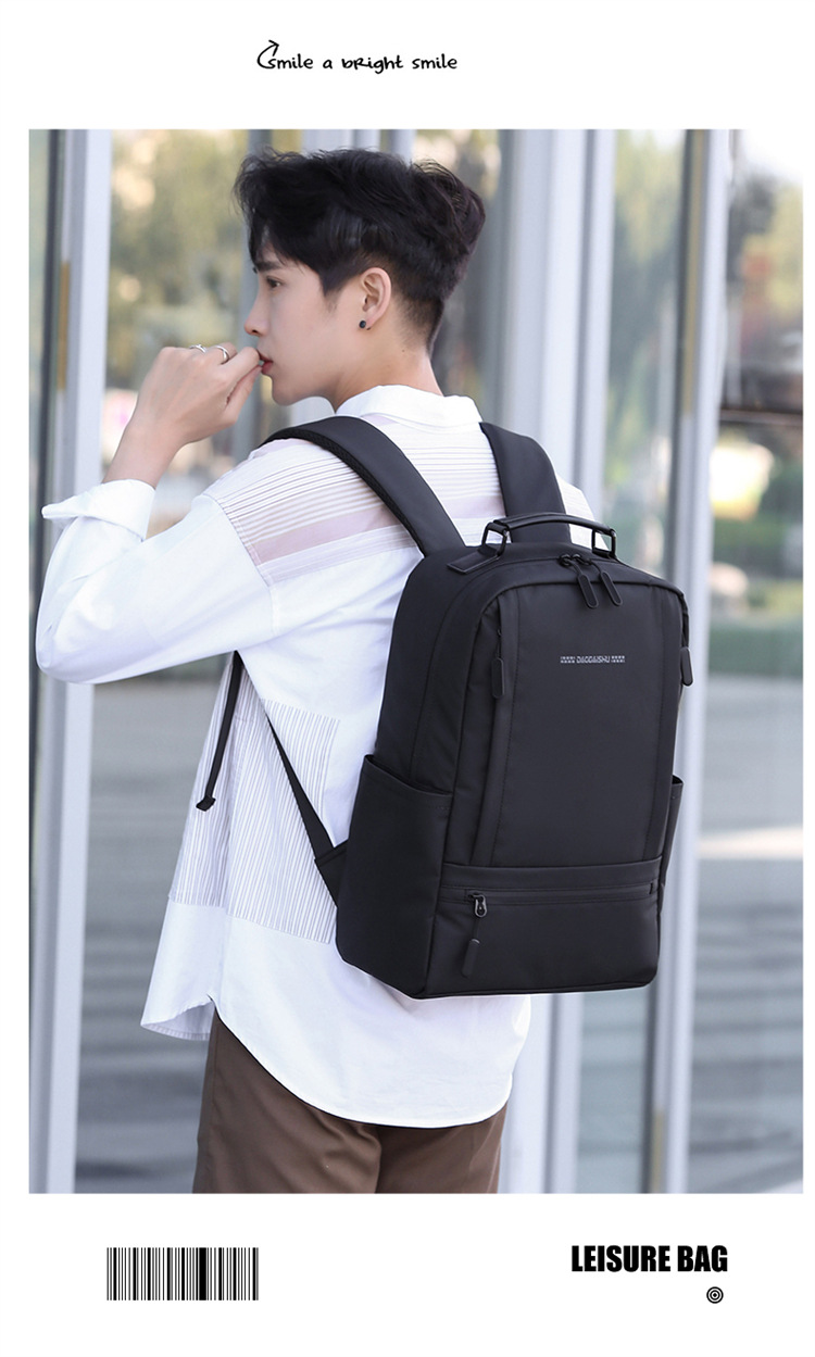 Cross-Border New Arrival Men's Business Computer Bag Large Capacity Backpack Business Commute One Piece Dropshipping Stall Schoolbag