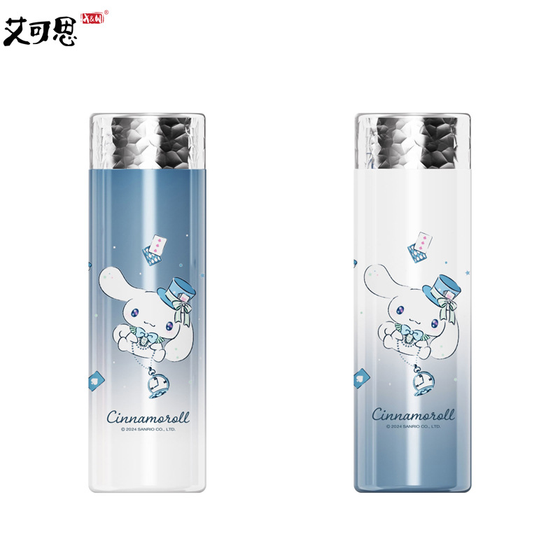 wholesale new sanliou pattern vacuum cup 320ml outdoor office student household 316 liner straight drink cup