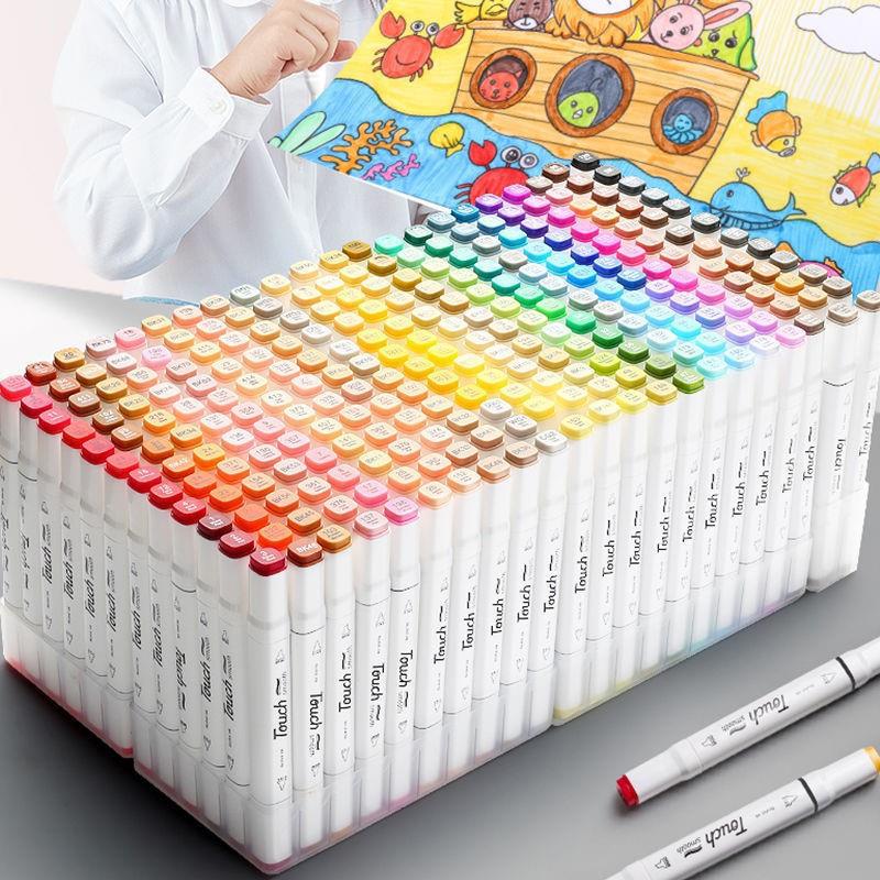 Marker Package 24/36/48/60/80 Color Painting Color Pencil Primary School Students Watercolor Pen Double-Headed Art Supplies