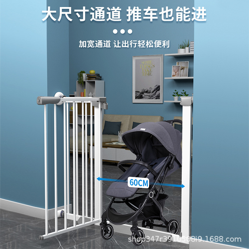 Factory Wholesale Pet Fence Dog Playpen Indoor Stairs Isolation Gate Children's Safety Protective Doorsill Punch-Free