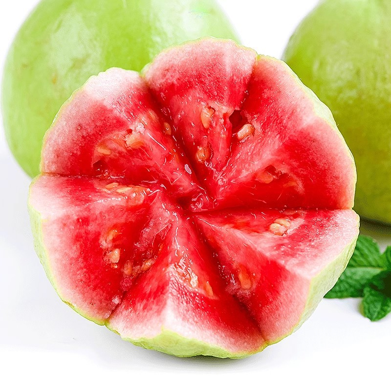 福建红心芭乐番石榴水果新鲜低糖糯软心潘石榴红巴乐果鸡屎果