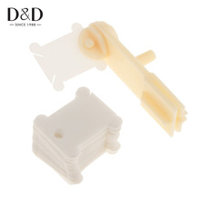 定制送30片线板家用十字绣绕线机 跨境DIY缠绕工具手摇毛线绕线器