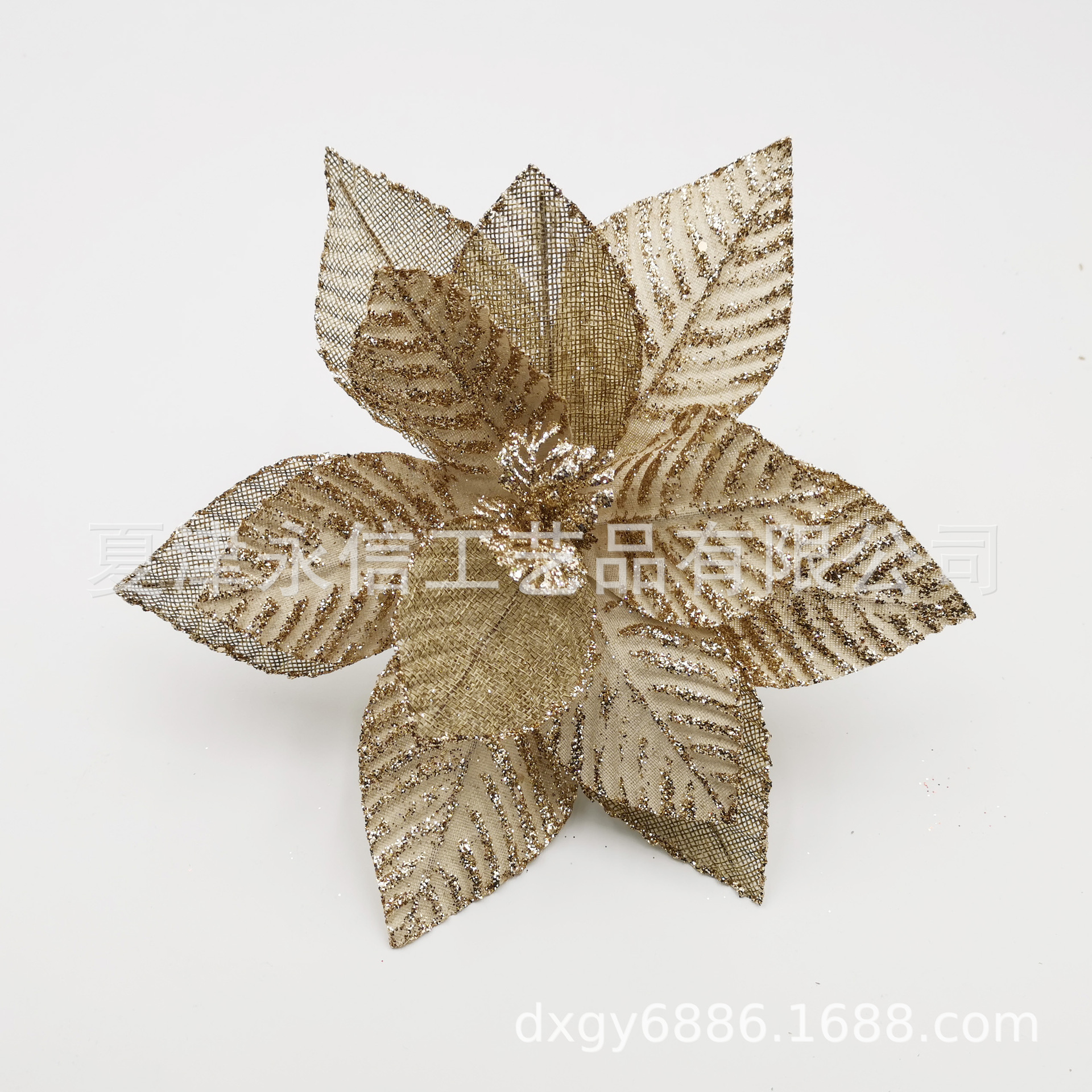 25cm christmas flower head for christmas tree， all colors are available， welcome to buy