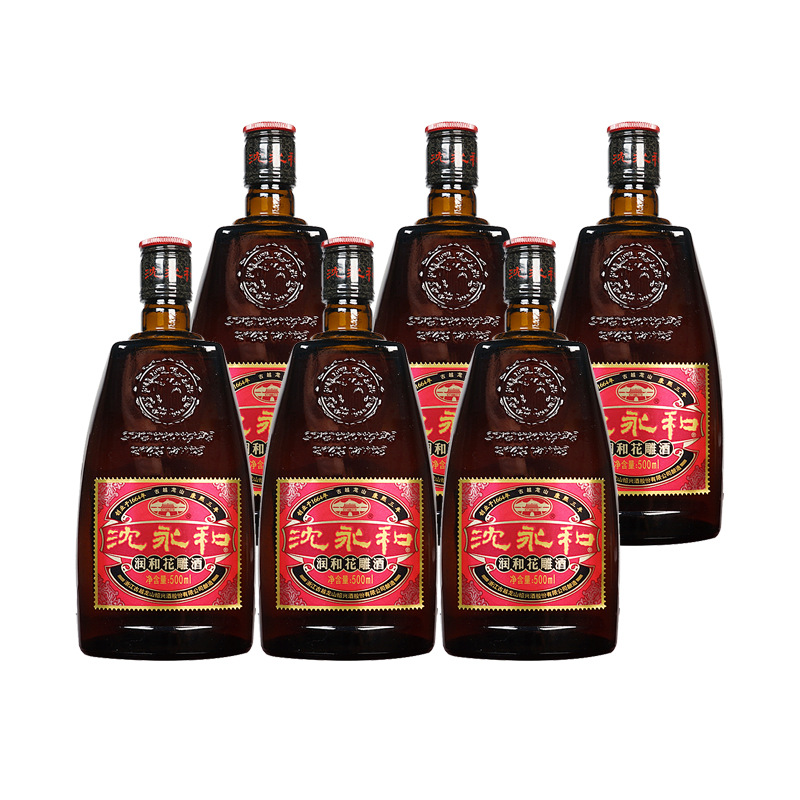 古越龙山绍兴黄酒沈永和五年花雕酒半干型糯米酒500ml