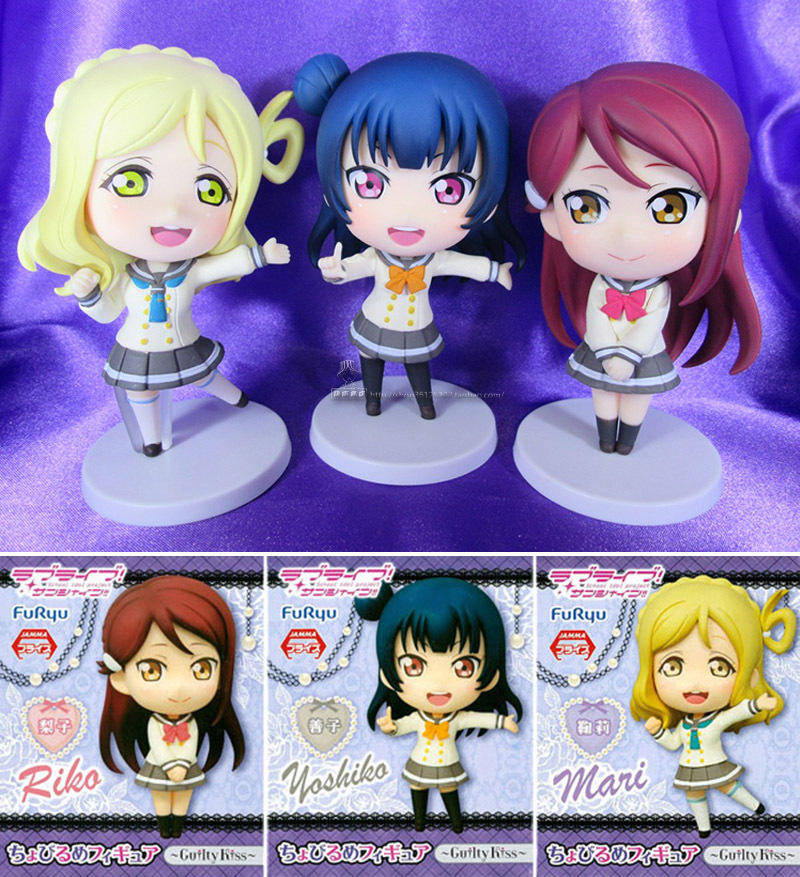 sunshine!梨子 善子 鞠莉景品q版手办