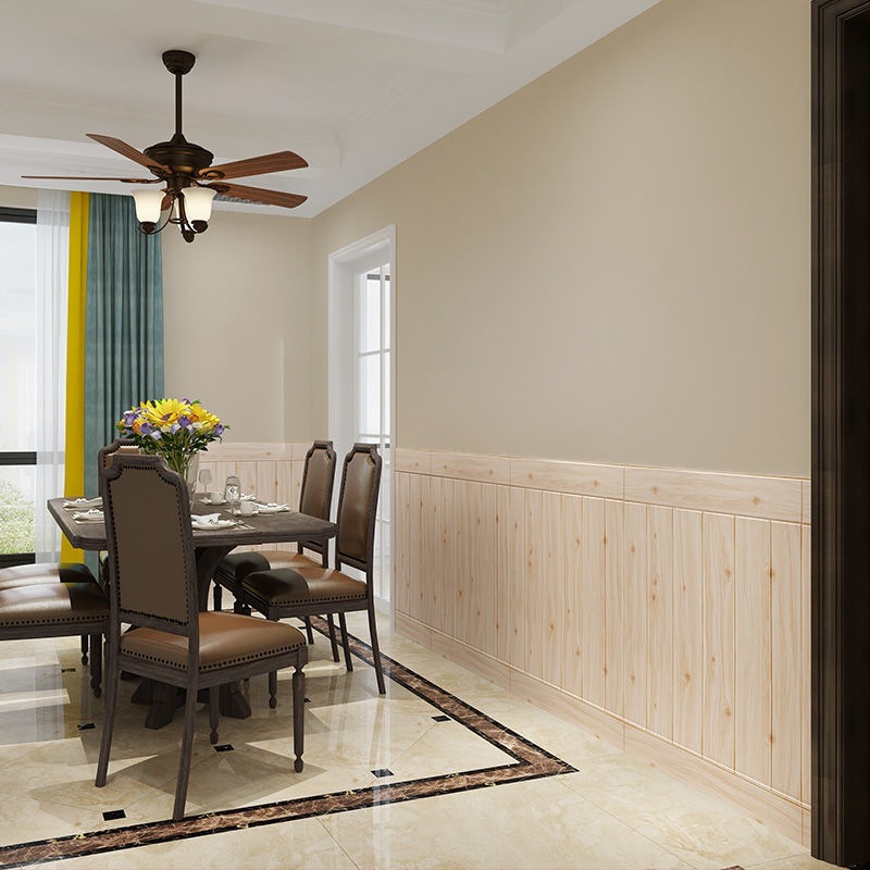 自粘墙贴3d立体墙裙墙围防水加厚防撞贴纸护墙板装饰墙纸软包壁纸