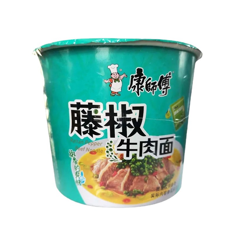 康师傅桶装方便面休闲零食宿舍速食品宵夜藤椒泡面多口味混合批发