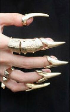 Accessories Cross-Border Fashion Retro Gothic Style Claw Nail Ring Punk Knuckle Ring Women's Accessories Wholesale