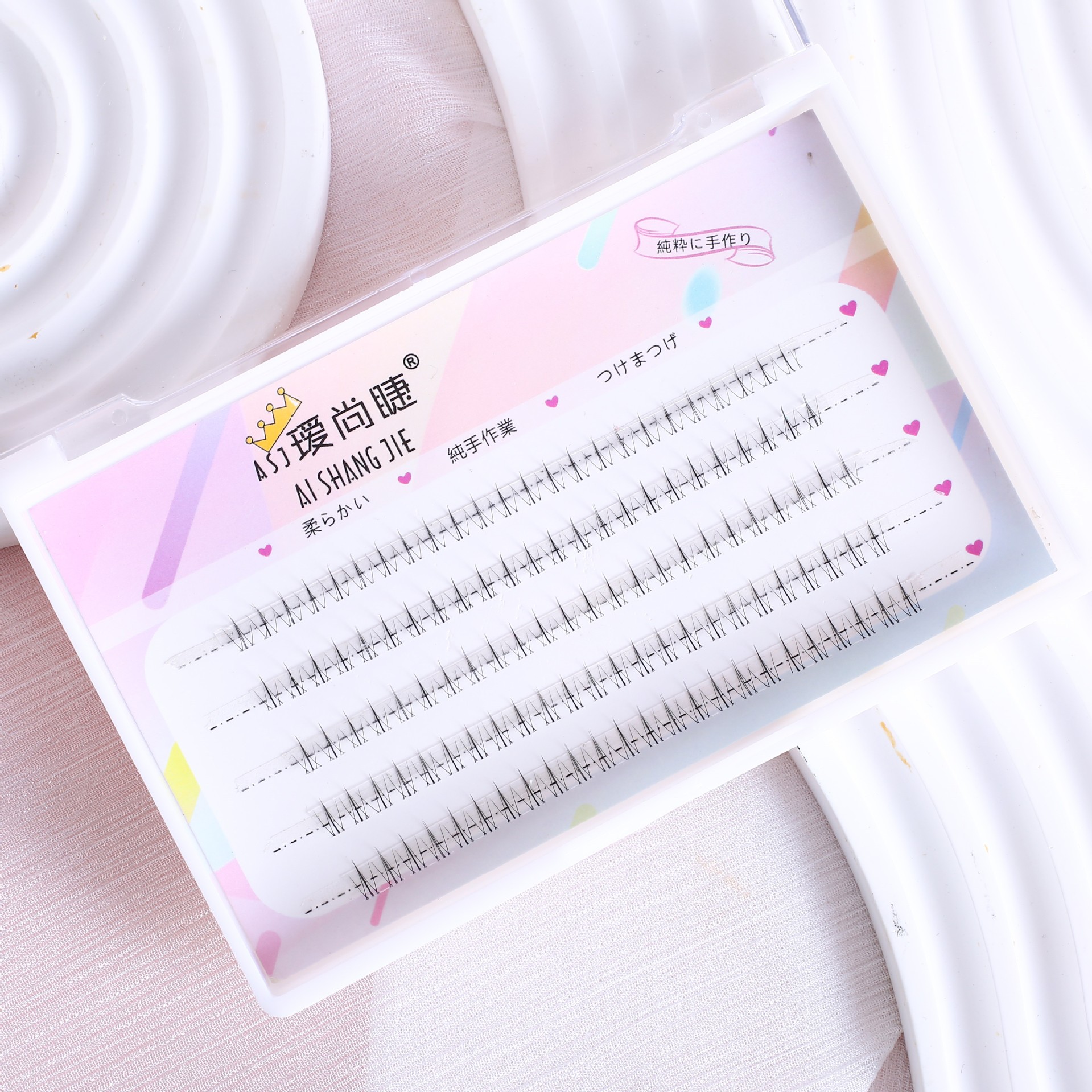 Factory Direct Supply Mom's Sense of Birth Small Flame Eyelashes Fine Stem Cartoon Barbie Single Cluster Split False Eyelashes Supernatural