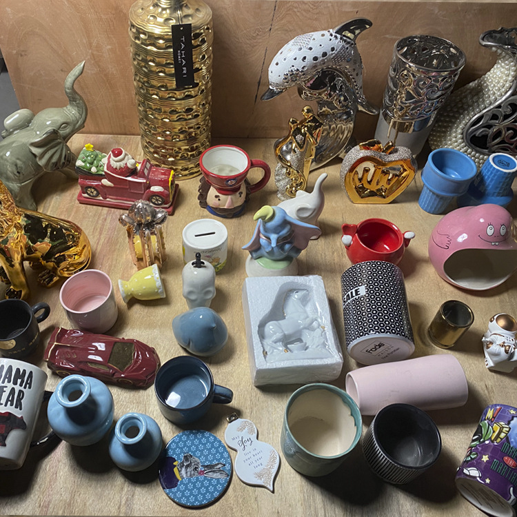 套圈陶瓷 陶瓷杂货摆件夜市地摊库存摆摊瓷器工艺品外贸陶瓷批发