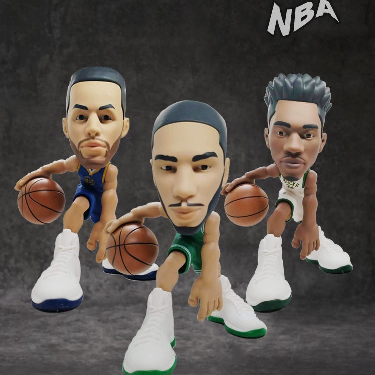 nba球星手办詹姆斯哈登库里汤普森篮球逼真模型人偶摆件玩具送礼