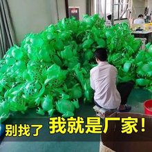 青蛙气球儿童发光弹跳网红小青蛙玩具充气夜市批发摆摊青蛙人偶服