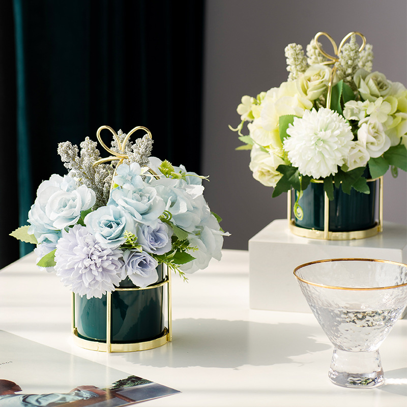 创意轻奢办公室桌面装饰品家居小饰品摆设装饰客厅茶几花艺摆件