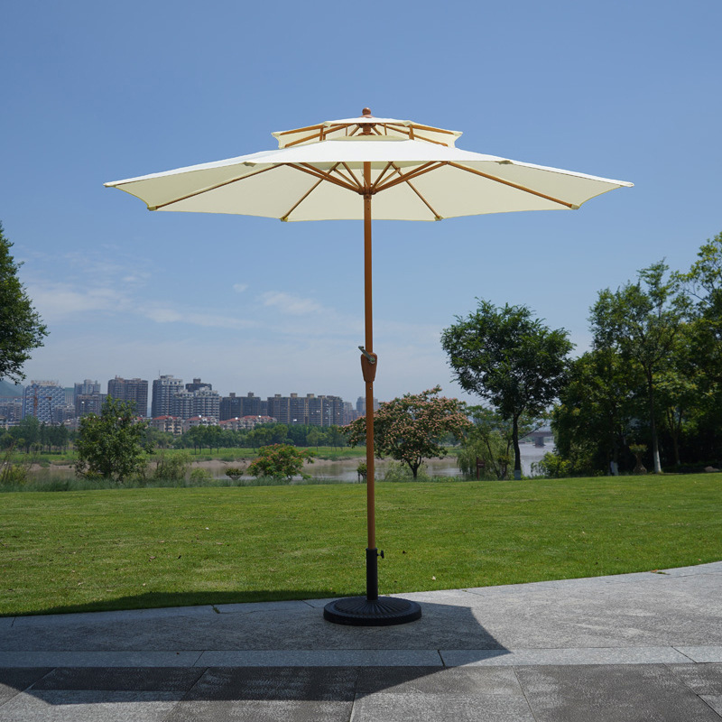 户外太阳伞大型伞景区工程园林遮阳伞折叠雨伞室外防晒岗亭庭院伞