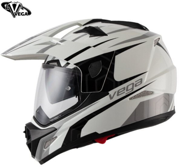 美国vega摩托车头盔双镜片公路越野拉力全盔机车长途摩旅男女四季