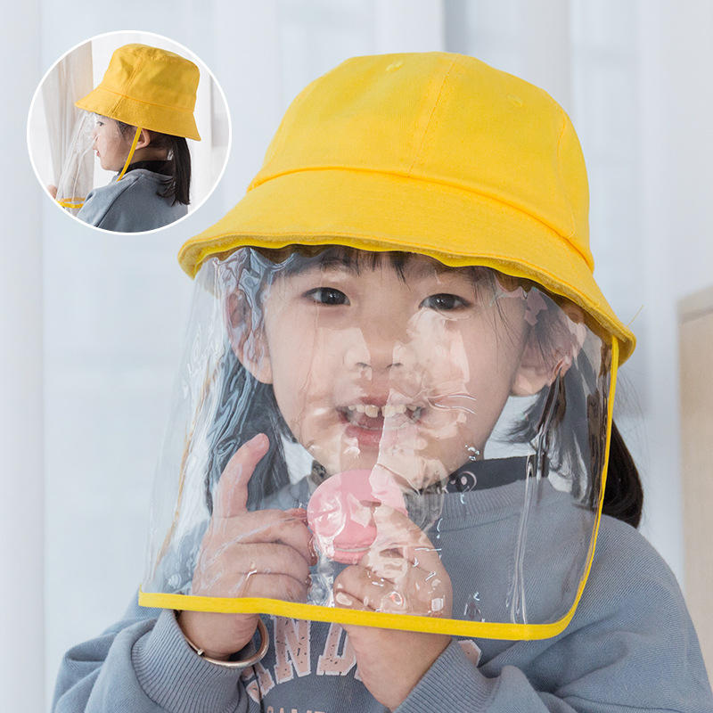 儿童渔夫帽日系风遮阳防晒宝宝帽子春夏季女童防护盆帽防飞沫防疫