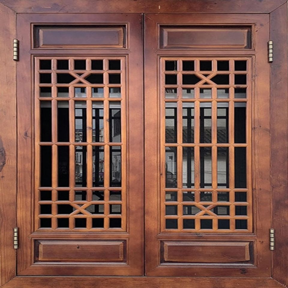 东阳木雕屏风实木仿古门窗玄关隔断木门厂家直销中式东南亚