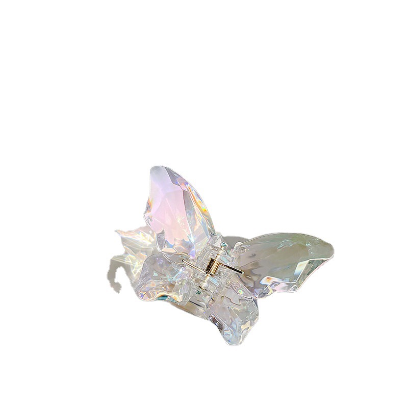 Mermaid Crystal Butterfly Grip Super Fairy Barrettes Female Online Influencer 2023 New Ins Shark Clip Hair Clip Headdress