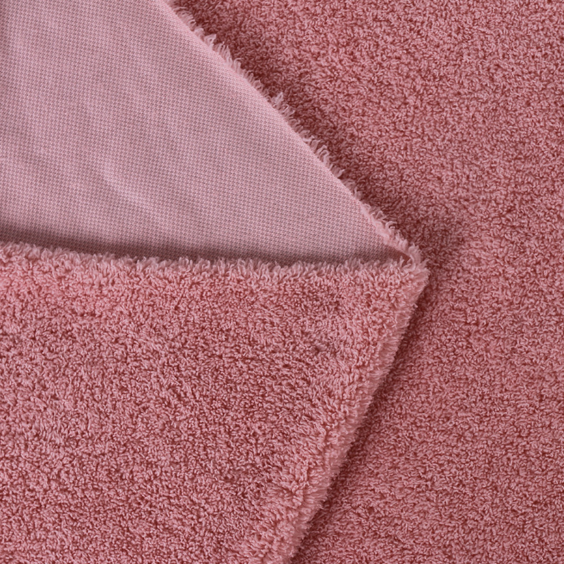 现货供应全涤200g美丽绒面料素色祥云绒手套帽子拖鞋针织布批发