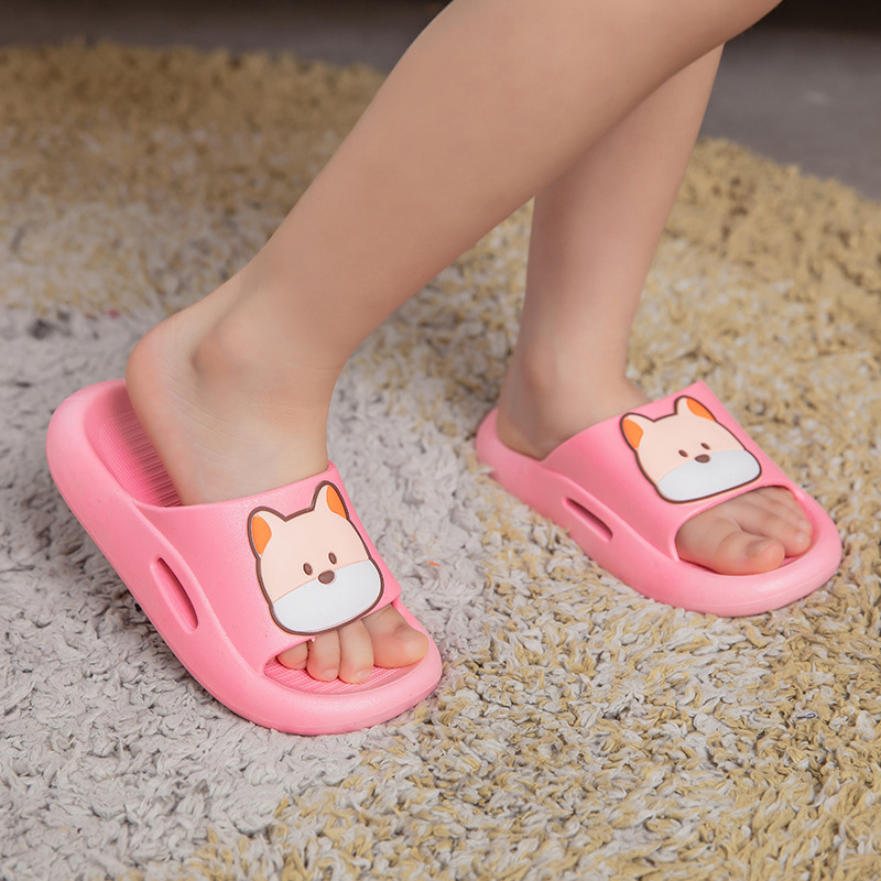 Children's Slippers Boys and Girls Cartoon Cute Indoor and Outdoor Bath Non-Slip Soft Bottom Children's Sandals One Piece Dropshipping