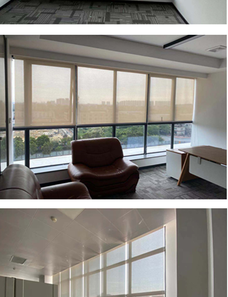 b1级阻燃卷帘透景遮阳帘工程办公室酒店遮光防晒窗帘升降成品卷帘