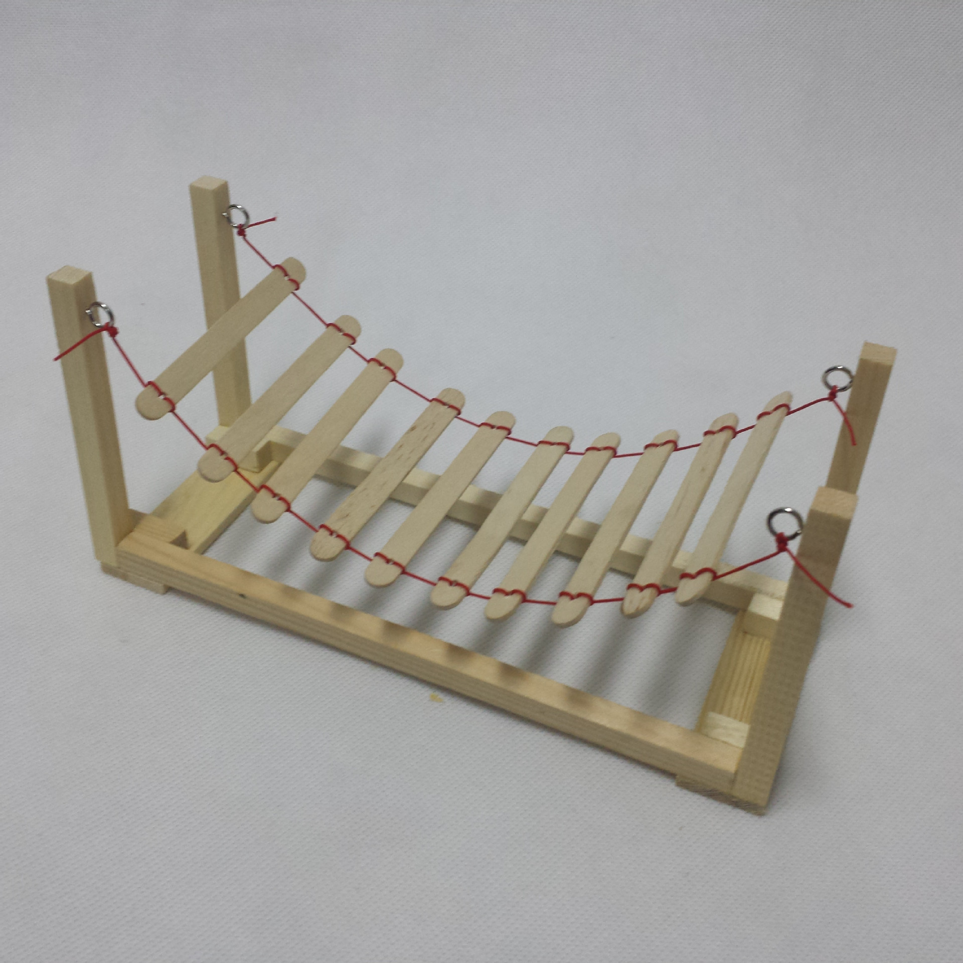 悬索桥  科学小制作 儿童diy 科教实验玩具工厂直接销售 可开发票