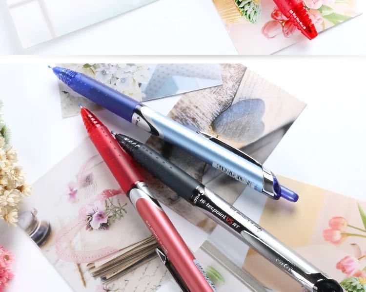 pilot百乐笔bxrt-v5rt按动中性笔水性笔办公考试针管笔芯黑色