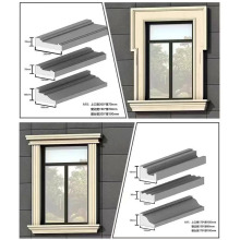 别墅外墙eps线条泡沫窗套 窗户包套装饰 檐口线 腰线梁托欧式构件