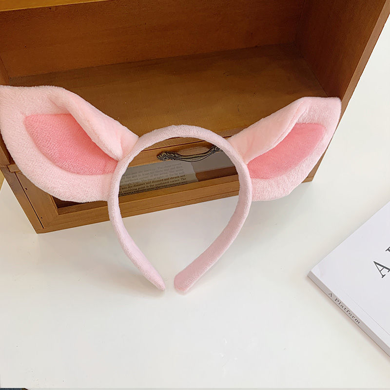 可爱搞怪猪耳朵发箍头饰超萌少女心韩版头箍洗脸敷面膜发捆发卡女