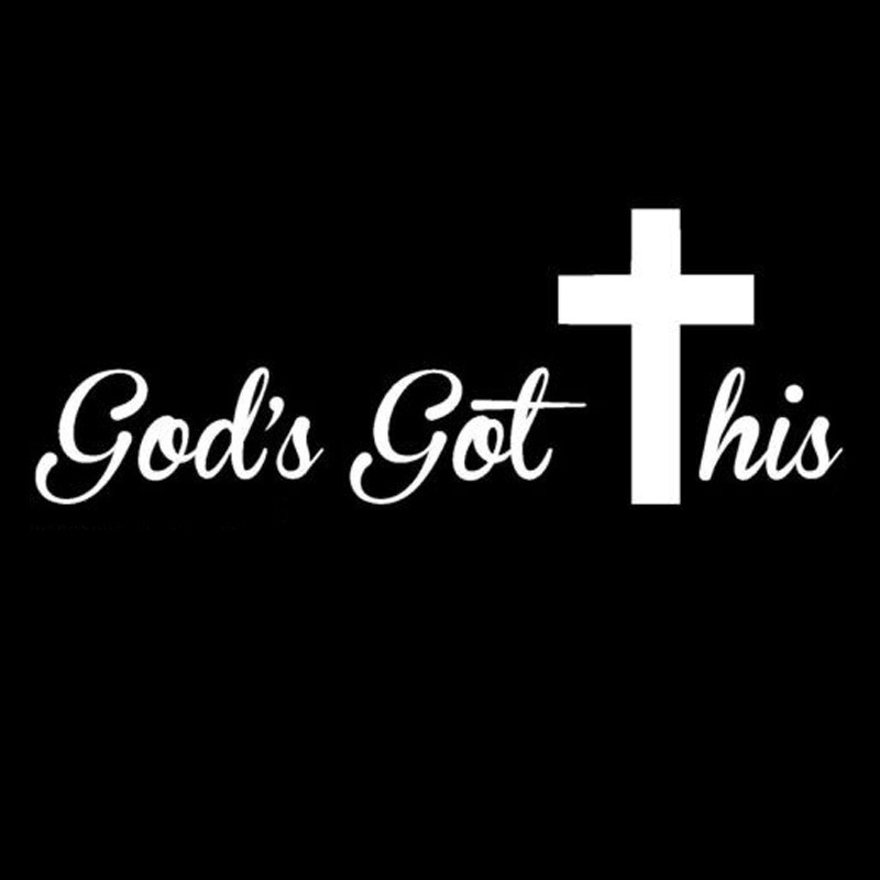 外贸信仰基督教贴纸汽车卡车门窗家具贴纸十字架祈祷耶稣宗教贴纸