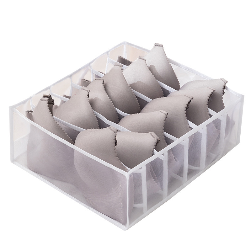 Underwear Storage Box Drawer-Type Household Mesh Underwear Three-in-One Finishing Box Clothes Pants Compartment