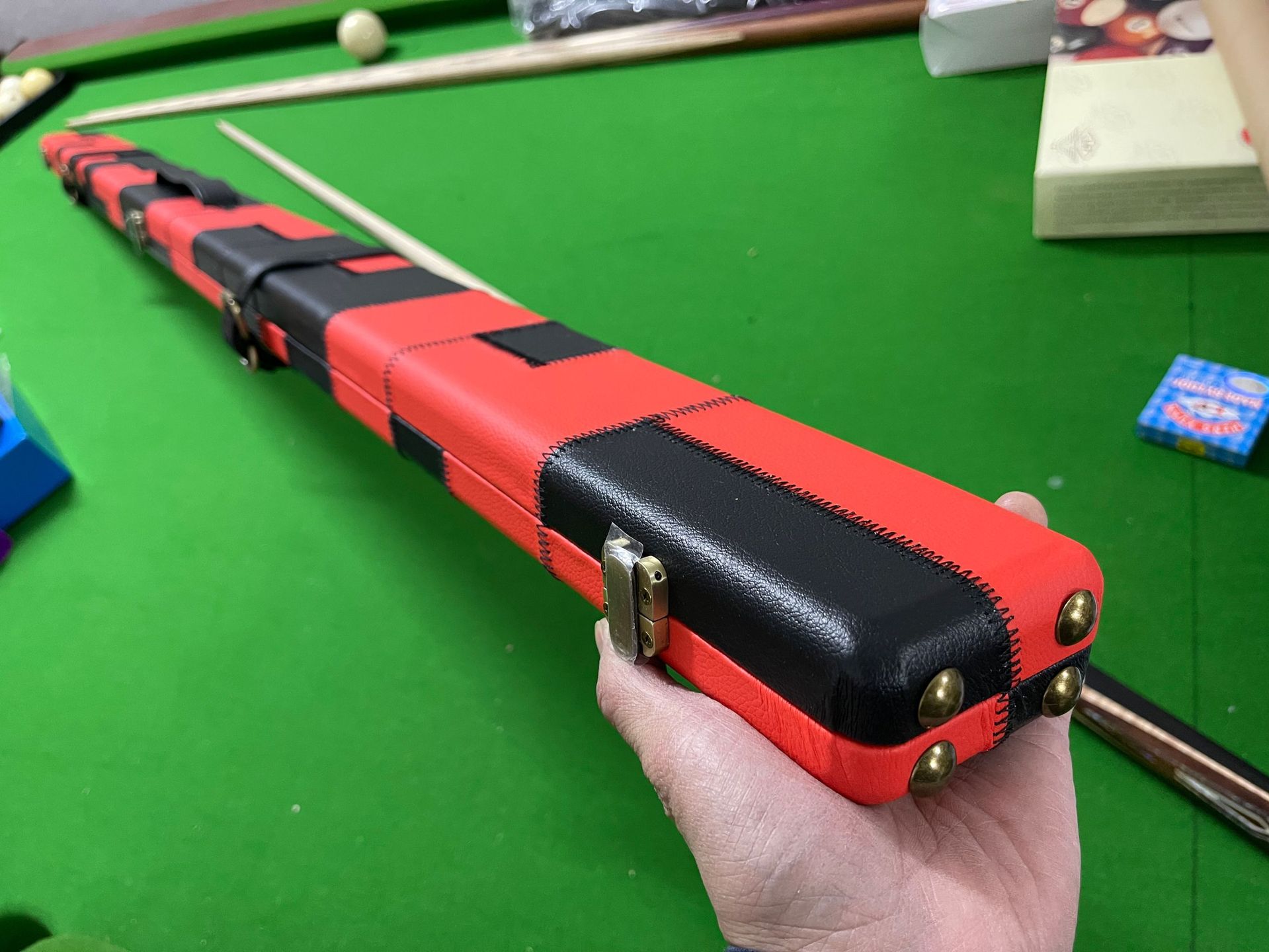 52米圆角红黑款篮黑款单节通杆盒双槽1p英式球杆合-阿里巴巴