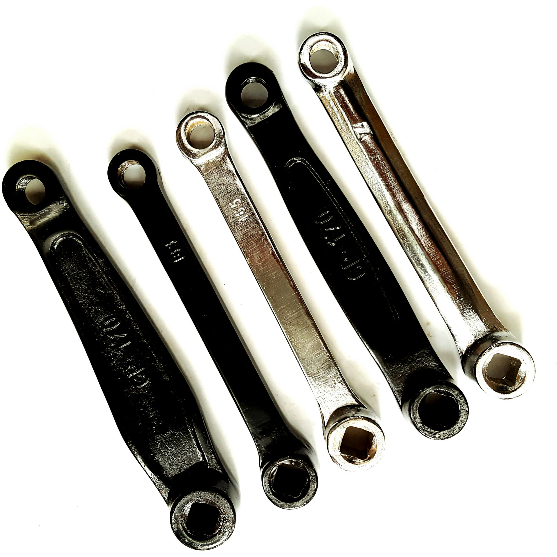 山地车自行车方孔牙盘 左边单独大拐左拐曲柄骑行用品修补件