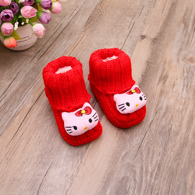 [Special Clearance] Winter Fleece-Lined Baby Bootee 0-6 Months Baby Shoes Newborn Step Ankle Sock