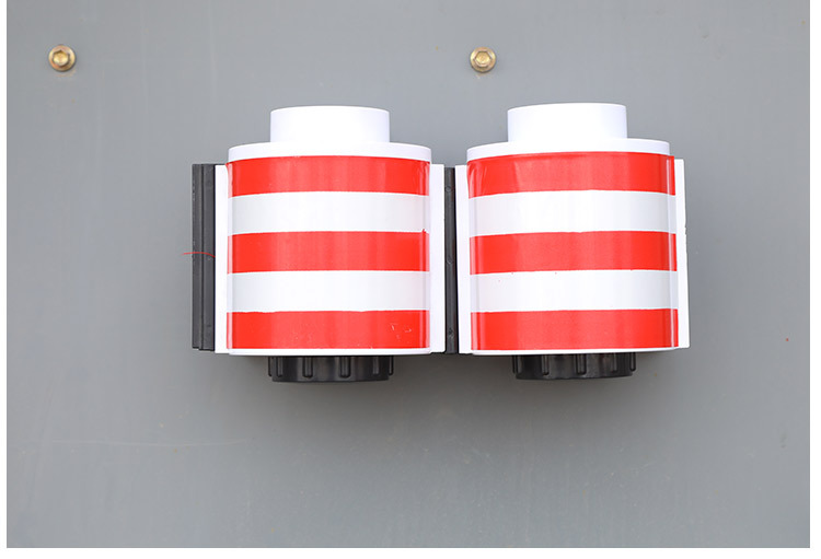 磁吸式警示带 电力工具柜配电柜自动伸缩隔离带 反光磁铁警示带