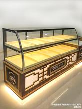 糕点柜面包柜弧形展示柜商用烘焙桃酥柜蛋糕柜可推拉面包玻璃柜