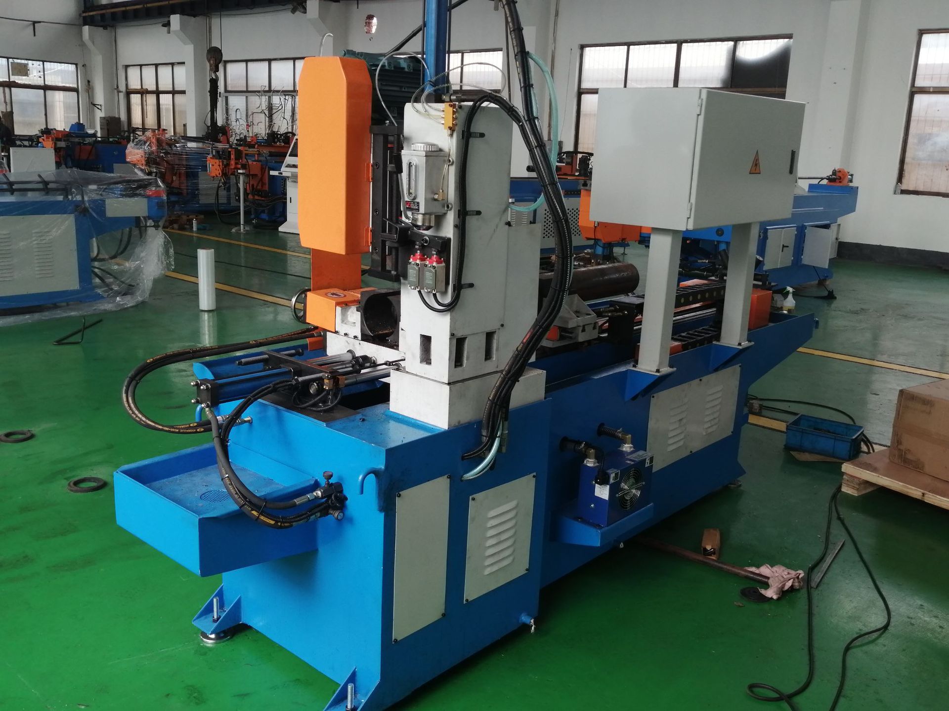 450全自动切管机方管自动切管机钢管下料机圆管全自动数控切管机