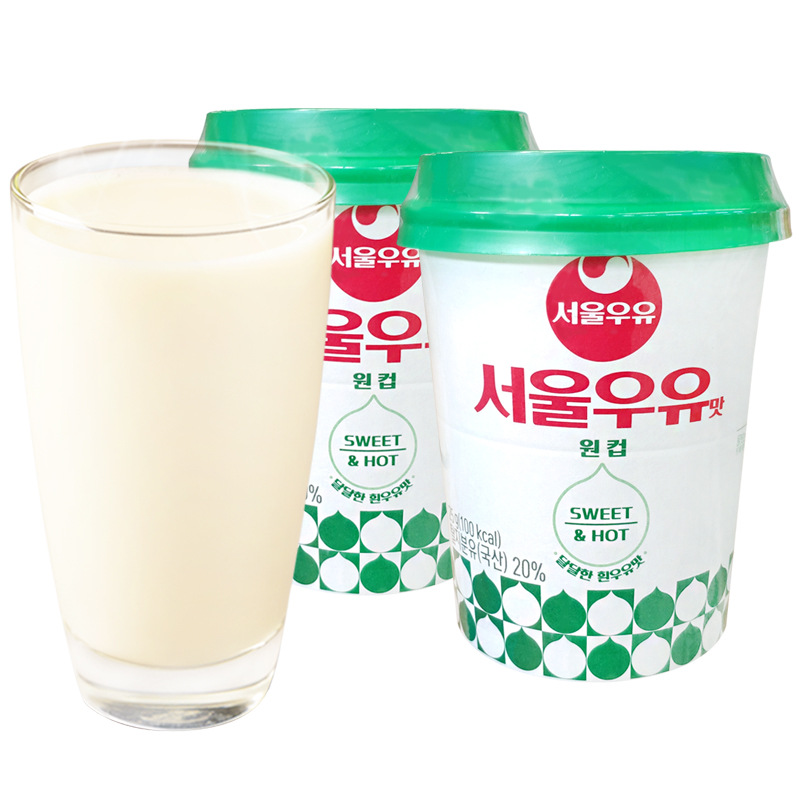 寿尔韩国进口儿童营养牛奶固体牛奶冬季热饮成人