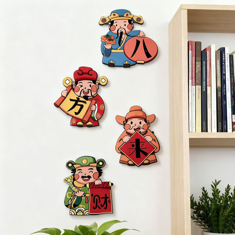 八方来财玄关挂饰入户装饰画创意走廊过道客厅电视背景墙餐厅壁画