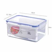 批发安立格1000ML密封盒冰箱长方形收纳塑料盒可微波炉保鲜盒便当