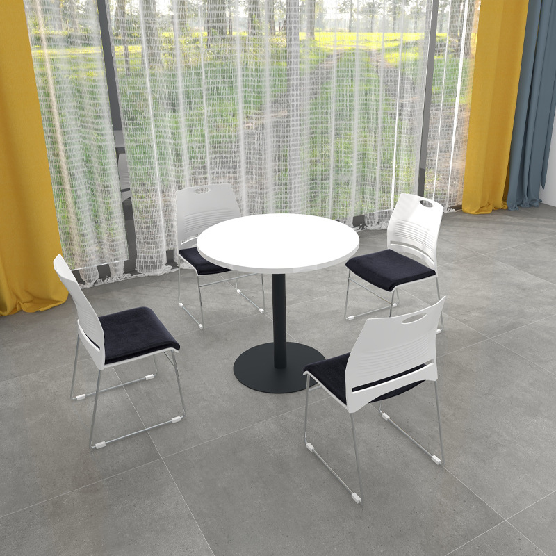 上海震轩办公家具洽谈桌简约现代圆形售楼处接待桌会客商务圆桌椅