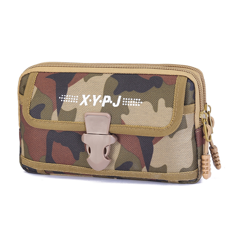 Mobile Phone Waist Bag Men's Multi-Functional Wear Belt Horizontal and Vertical Pannier Bag Waterproof Practical Wear-Resistant Mobile Phone Bag Wholesale