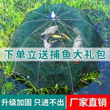 嘉欲鱼网虾笼捕鱼笼工具折叠自动抓捉龙虾渔网黄鳝泥鳅笼夜光工具