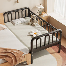 批发铁艺儿童床拼接床婴儿床带护栏宝宝小床男孩钢架单人床加宽大