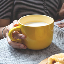 燕麥杯女早餐杯大容量麥片杯子可微波爐加熱馬克杯帶蓋勺陶瓷碗杯