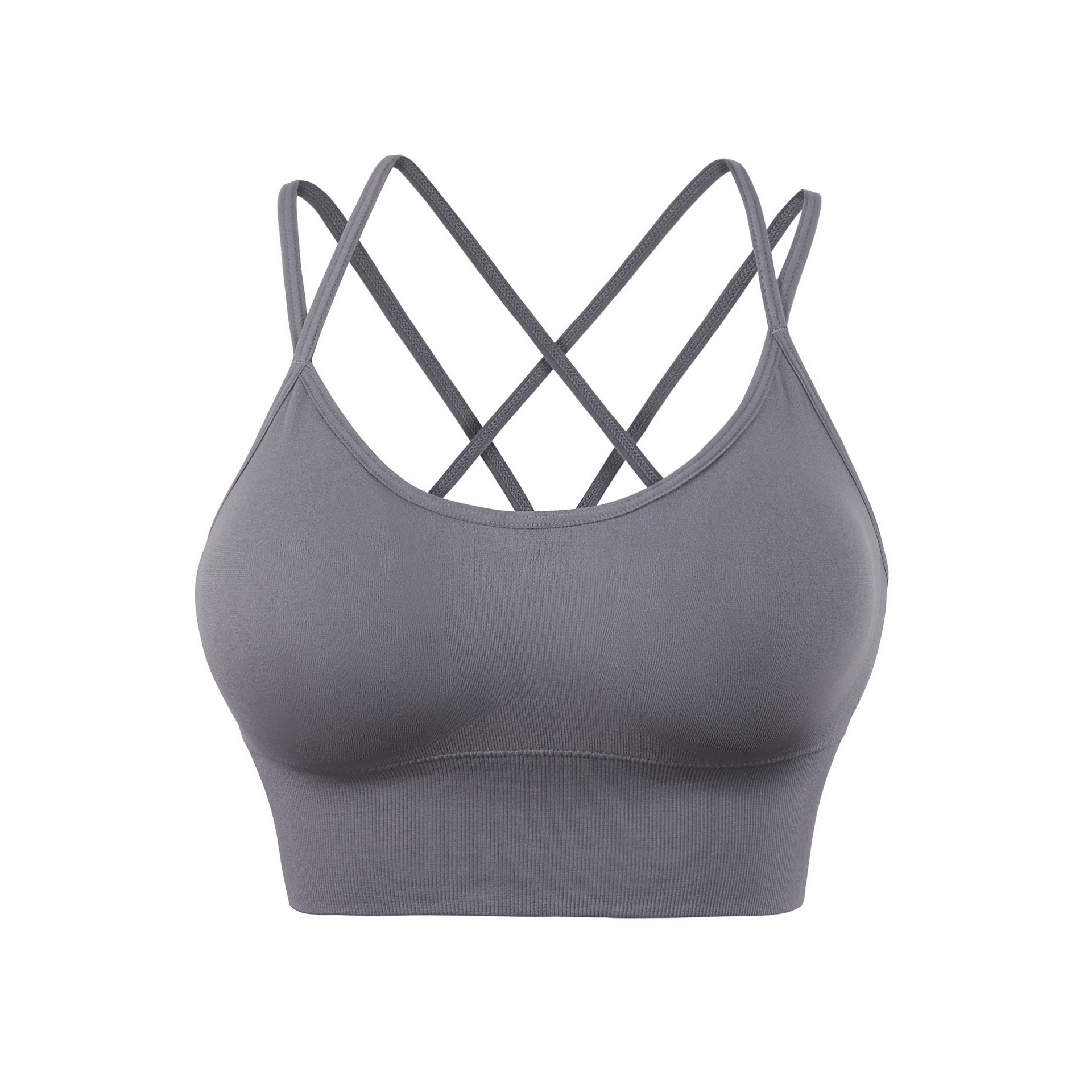 Thin Strap Crossing Beauty Back Yoga Sports Bra Quick-Drying Shockproof Running Workout Exercise Underwear European and American Large Size Bra