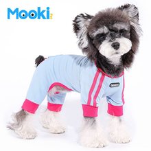 mookipet狗狗四脚衣服夏季薄款宠物比熊雪纳瑞小狗凉凉衣夏天防虫