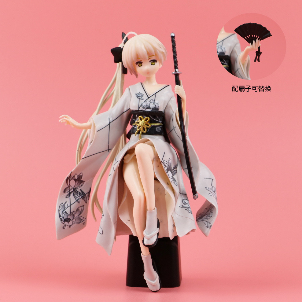 二次元周边缘之空穹妹和服动漫手办春日野穹日系车载机箱模型摆件